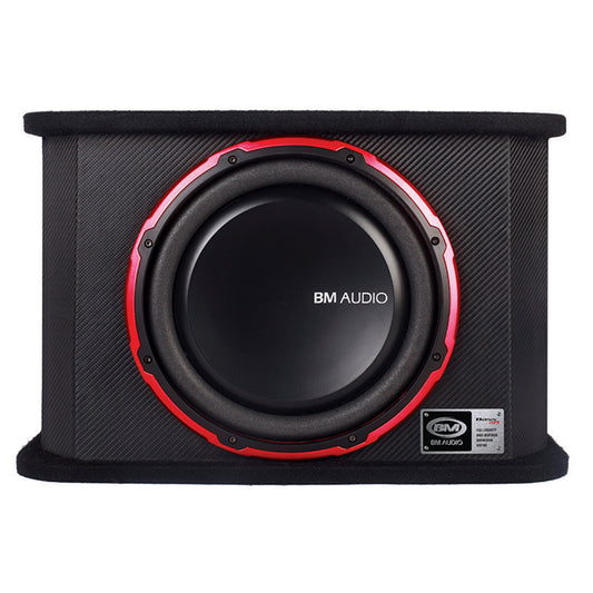 Boschmann 12" 700 Watt Powered Car Stereo Subwoofer Slim Carbon Finish (BW-1129RS)