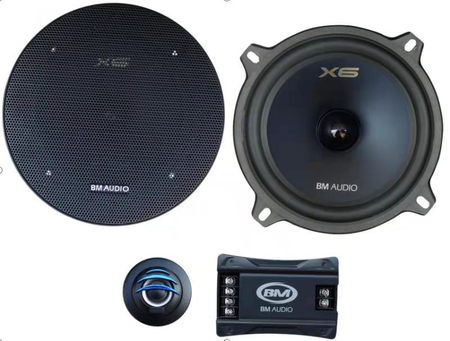 Boschmann 5.25" 200 Watt Car Audio Component Kit - Ext Crossovers (F-528-X6)