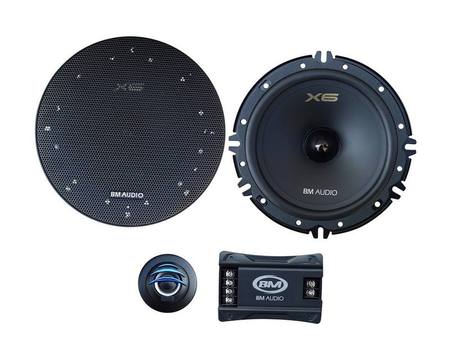 Boschmann 6.5" Component Speaker Kit - 250 Watt Woofers Pair & Tweeters Pair (external crossovers) (F-628-X6)