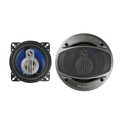 Boschmann 4" 250 Watt 3-Way Car Audio Speakers Pair (XJ3-443)