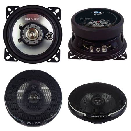 Boschmann 4" 270 Watt 3-Way Coaxial Car Audio Speakers Pair (XR-4836)