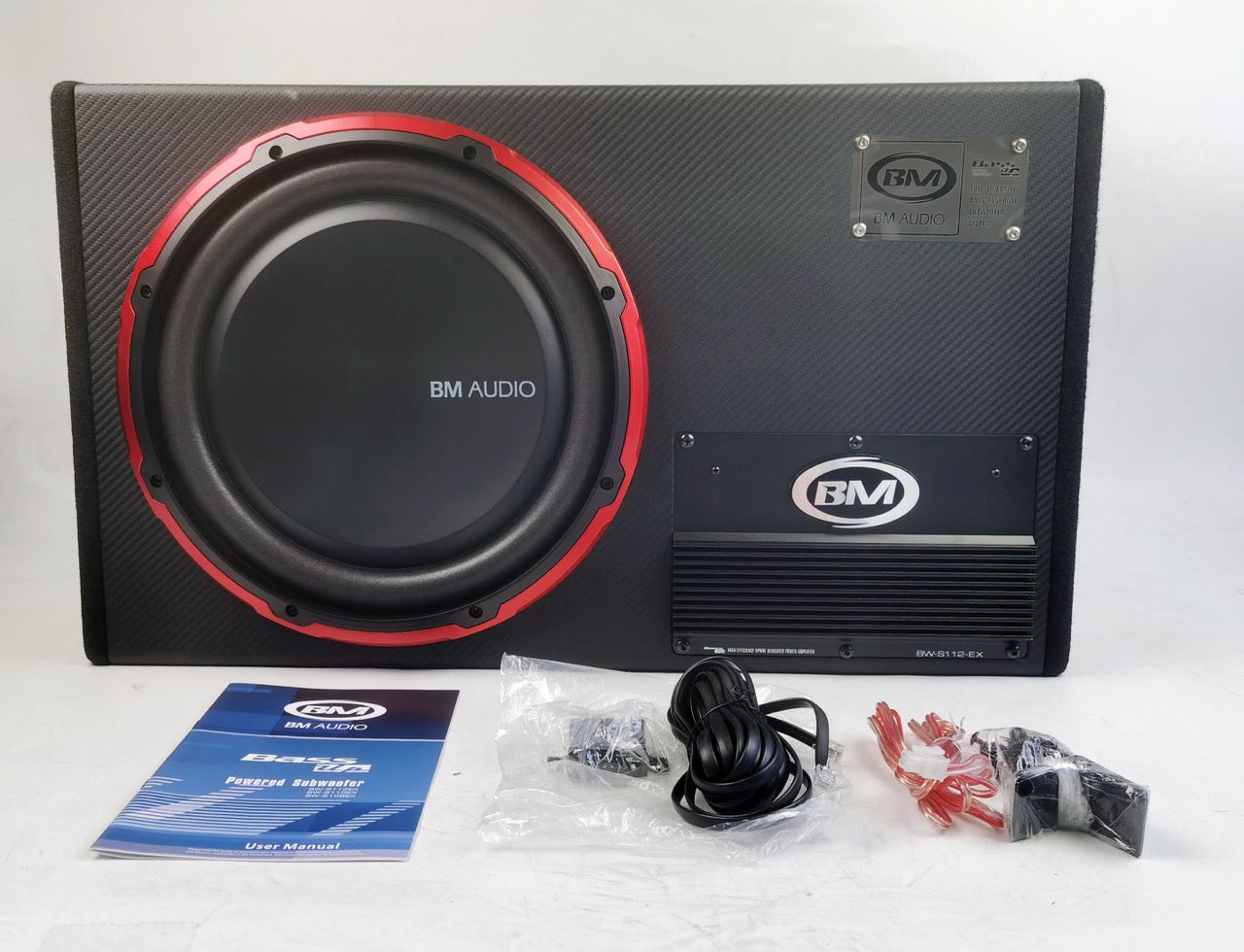 Boschmann 12" 700 Watt Car Audio Powered Subwoofer (BW-S112EX)