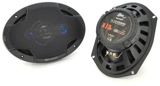 Boschmann 6x9" 500 Watt 4-Way Car Audio Speakers Pair (XJ3-996B)