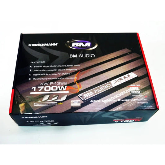Boschmann 1200 Watt Amplifier 4/3/2 Channel RF MOSFET XWF4399 Premium Series Car Amp (XW-F4399)