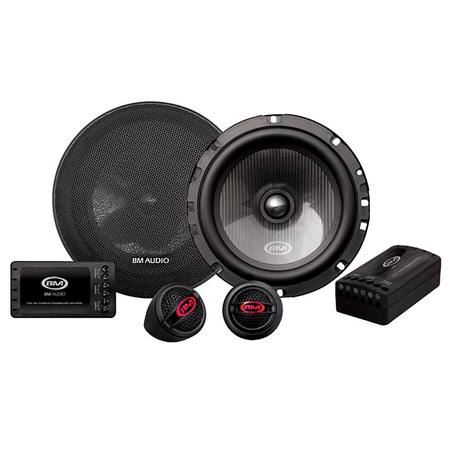Boschmann 6.5" Car Audio Component Speaker Kit - 300 Watt Woofers Pair & Tweeters Pair (external crossovers) (ALS-665XFC)