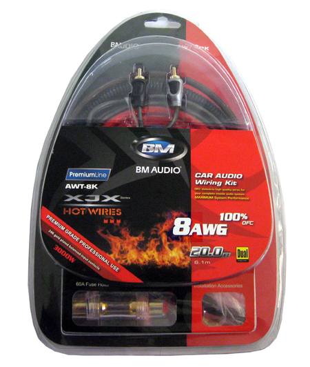 Boschmann 8GA Professional Amp Wiring Kit (AWT-8K)