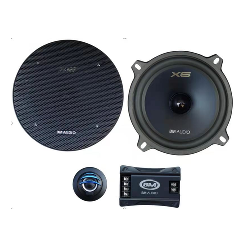 Boschmann 5.25" 200 Watt Car Audio Component Kit - Ext Crossovers (F-528-X6)