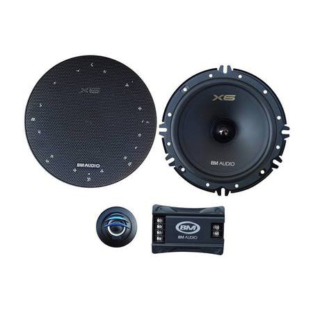 Boschmann 6.5" Component Speaker Kit - 250 Watt Woofers Pair & Tweeters Pair (external crossovers) (F-628-X6)