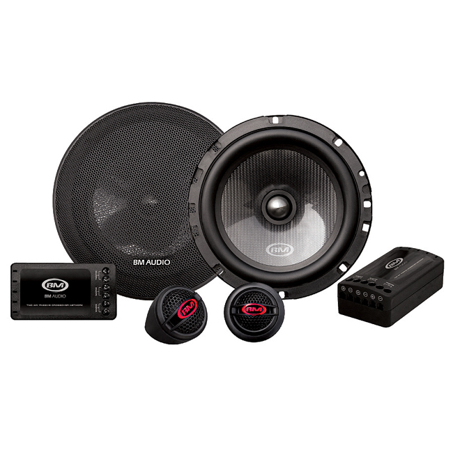 Buy Boschmann 6.5" Car Audio Component Speaker Kit - 300 Watt Woofers Pair & Tweeters Pair (external crossovers) in NZ New Zealand.